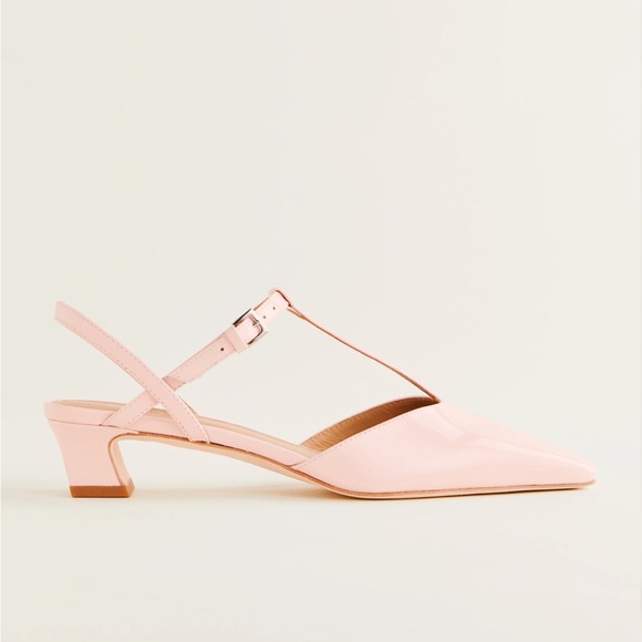 NWT REFORMATION Helena T-strap Pump, Rosewater, size 6.5 - Picture 1 of 11